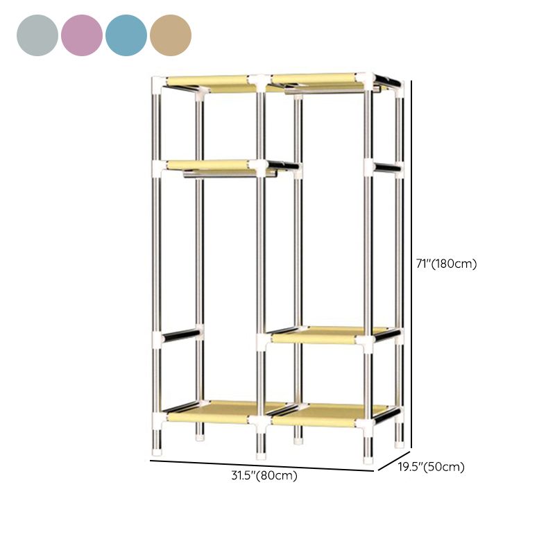 Hinged Wardrobe Closet with Legs Contemporary Wardrobe Armoire