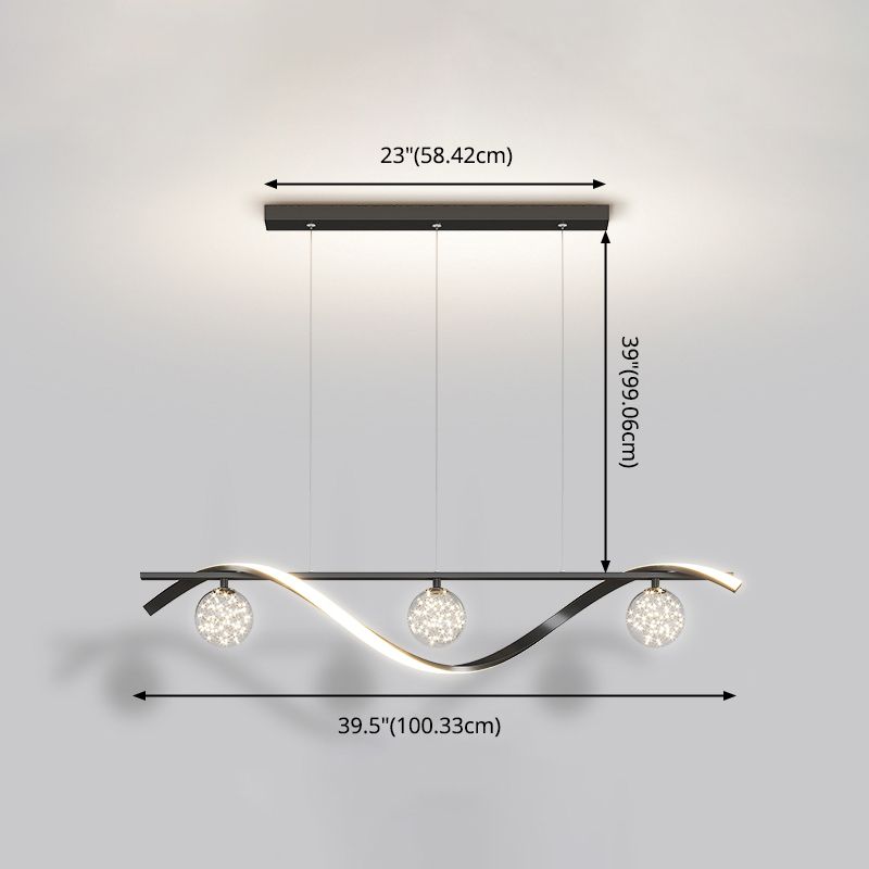 3 Light Kitchen Island Pendant Linear Island Lighting Contemporary Island Lighting