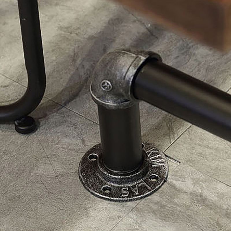 Industrial Bar Table Rectangle Solid Wood Pub Table for Outdoor