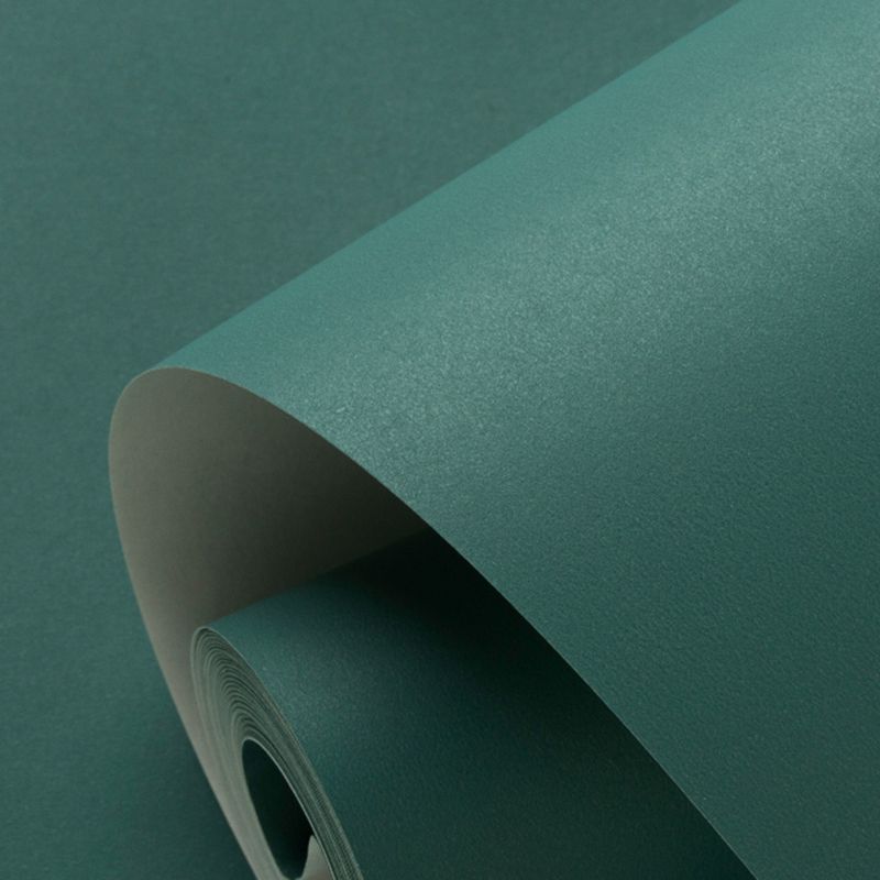 Minimalist Style Wallpaper Roll Pastel Color Plain Wall Covering, 33' L x 20.5" W