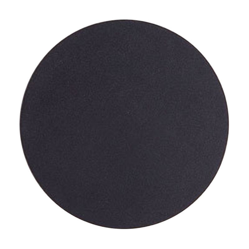 Round/Square Flush Mount Wall Lamp Minimalist Aluminum Hallway LED Sconce Light in Black