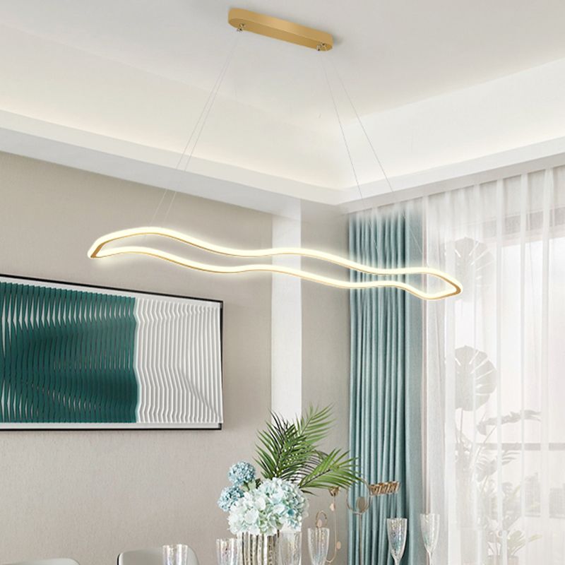 Linear Island Chandelier Lighting Modern Pendant Lighting For Kitchen Island