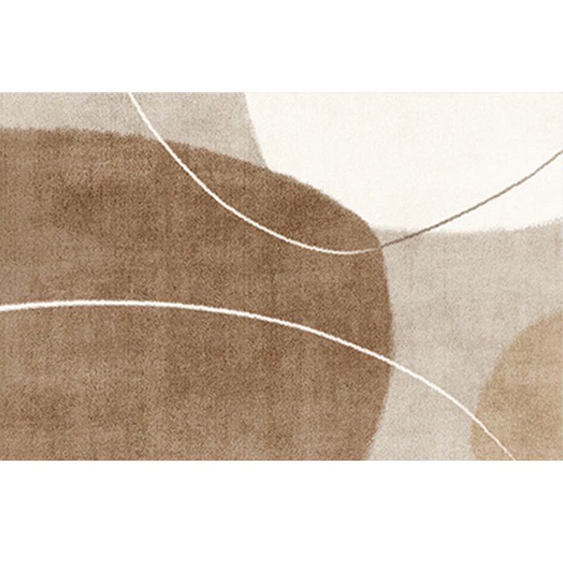 Modern Nordic Living Room Carpet Contrast Panel Indoor Rug Polyester Carpet with Non-Slip Backing