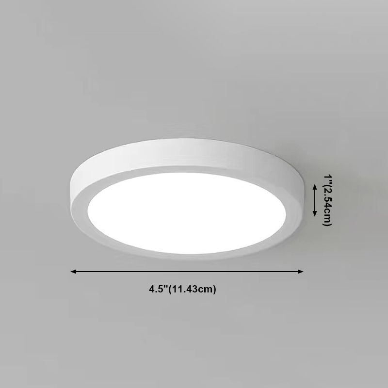 Geometry Shape LED Ceiling Lamp Modern Simple Style Aluminium 1 Light Flush Mount for Corridor