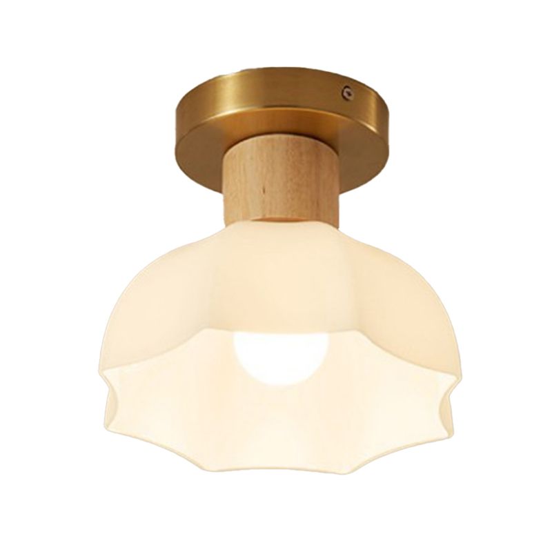 Creative Glass Shade Ceiling Light Contemporary Flush Mount Light Fixture