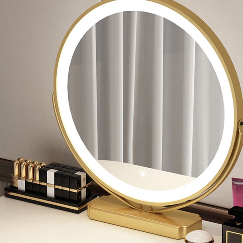 Glam 29.52" Height Makeup Vanity Set with Drawer and Mirror Vanity