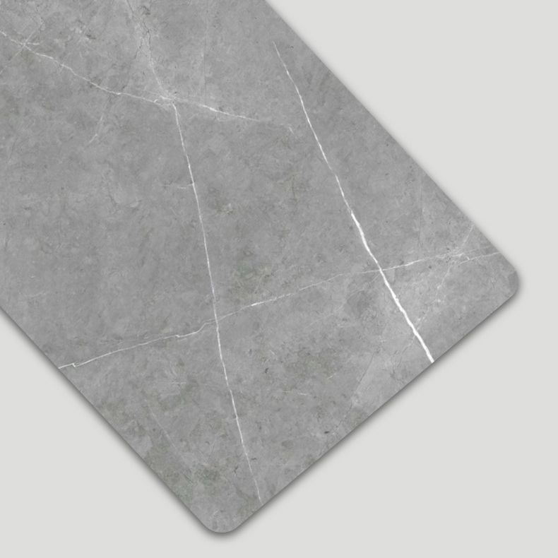 Sintered Stone Top Dining Table Modern Rectangle Table with Wooden Base