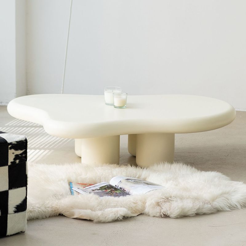 1 Single Modern Four Legs Coffee Table Black/white Cocktail Table