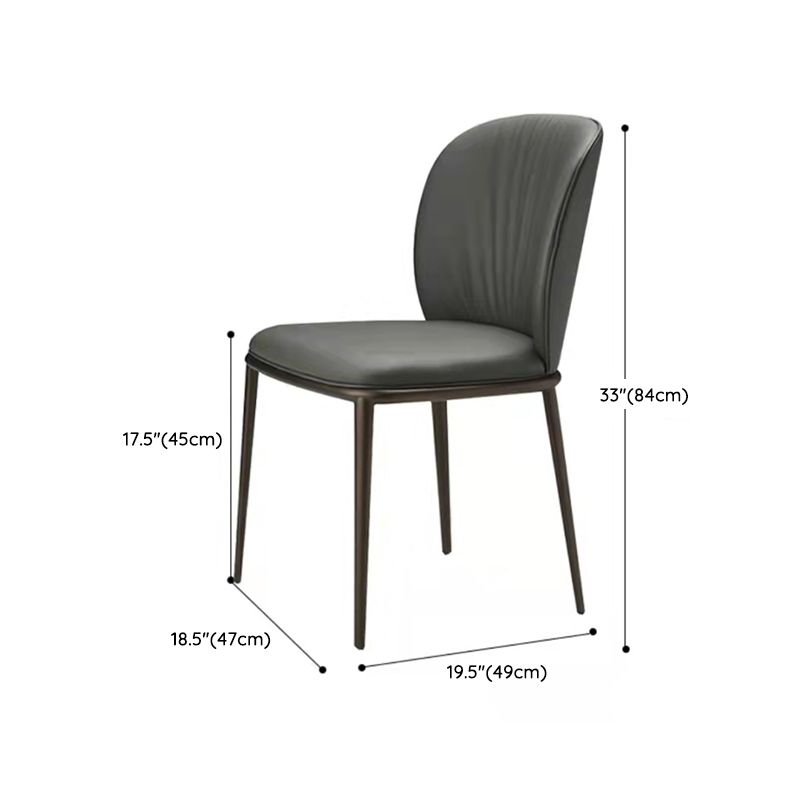 Black Stone Dining Table Set 1/4/5/7 Pcs Indoor Dinette Set with Leather Chairs