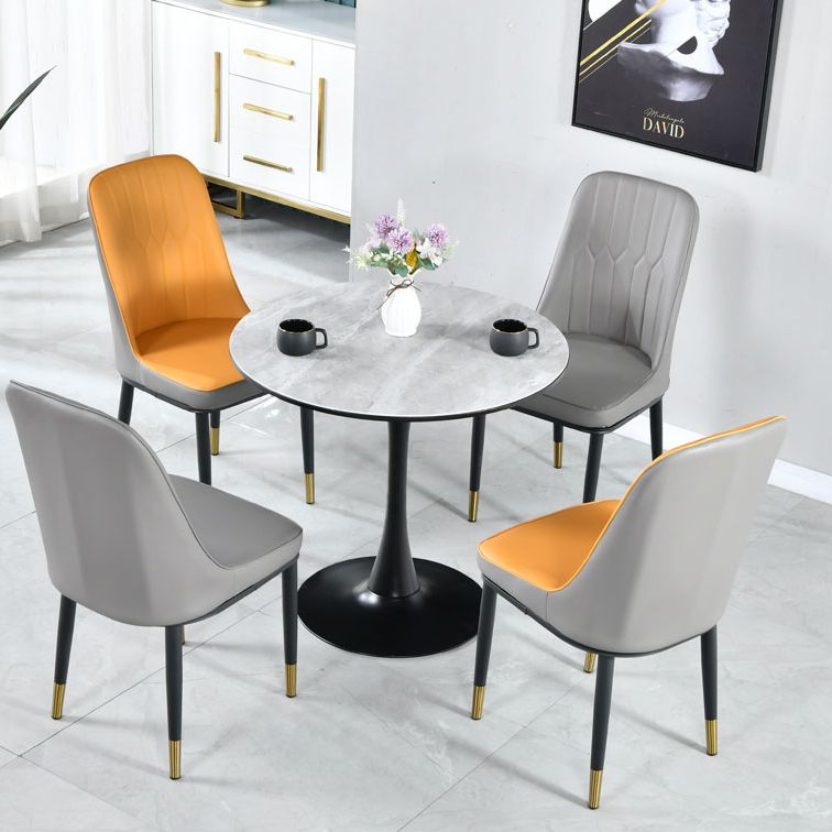 Round Shape Dining Table Simplicity Style Tulip Base Table for Dining Room