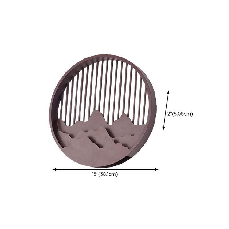 Circle Wall Sconce Contemporary Outdoor Wall Light Fixture for Courtyard