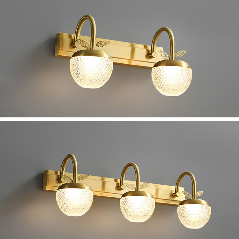 Lampade a parete di vanità globali moderne luci di vanità in stile minimalista con tonalità acrilica