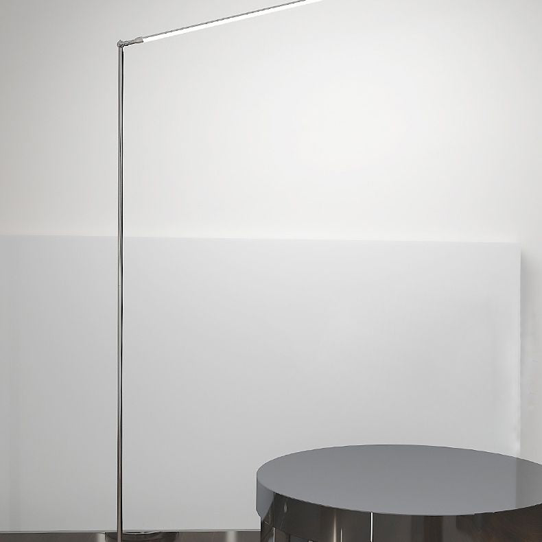 Luce al pavimento a LED a forma di linea Simplicità in alluminio Cromo di stand up per studio