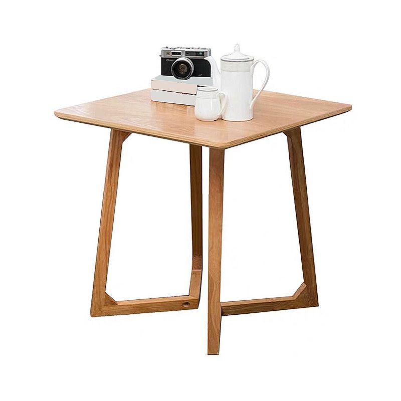 Sleigh-like Base Design Wood/walnut Rubber Wood Craft Coffee Table
