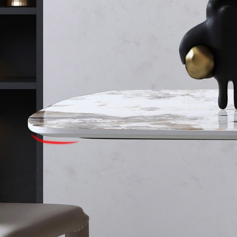 1/3/4/7 Pieces Modern Dinette Set Sintered Stone Dining Table Set for Kitchen