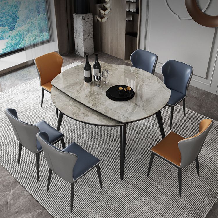 Modern Style Dining Room Dinner Table Round 4 Legs Dining Table