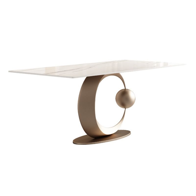 Luxury Sintered Stone Top Dining Set Rectangle 1/3/4/6/7 Pieces Dining Table with Chairs