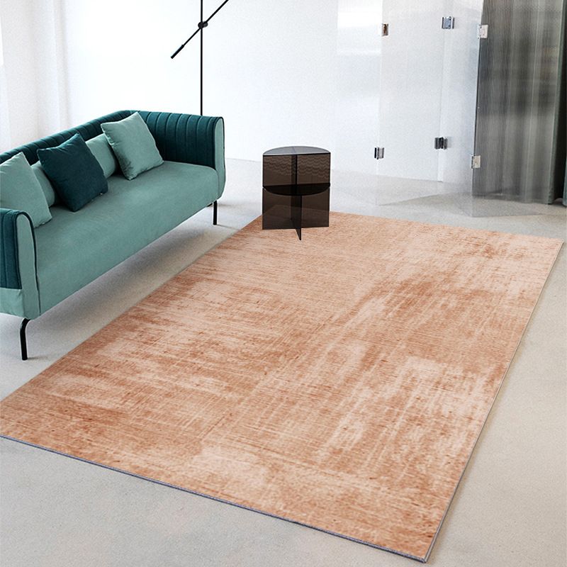 Pink Modern Carpet Polyester Circle Carpet Washable Area Carpet for Home Decor