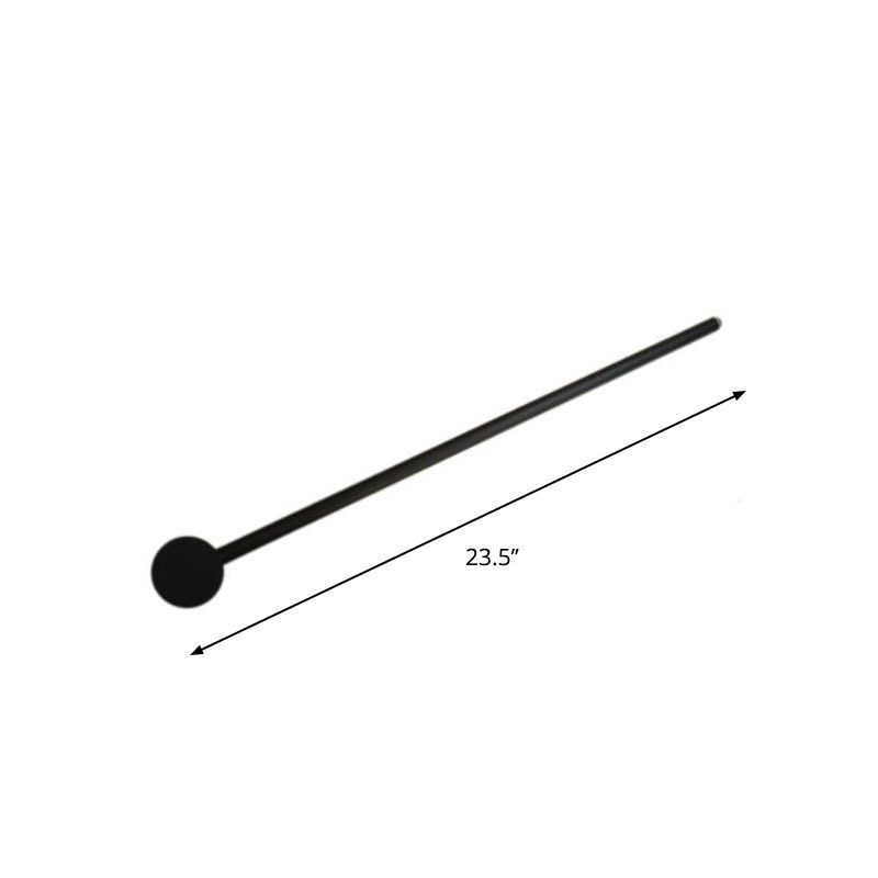 Negro de altura delgado de la barra delgada Minimalista de 23.5 "/31.5"/47 "Lámpara de pared de metal LED de alto LED para dormitorio