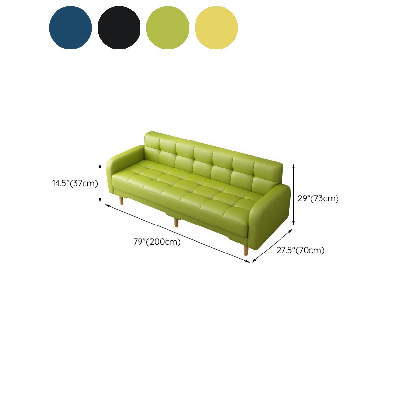 Industrial Living Room Settee Square Arm Biscuit Back Seating