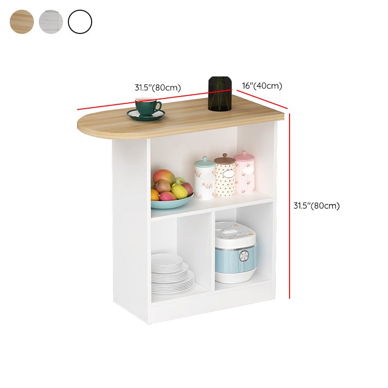 Wood Bar Table Modern Dining Table for Kitchen Living Room Coffee Room