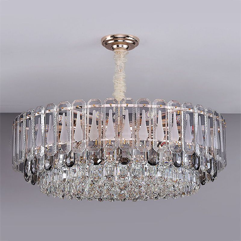 Contemporary Style Geometry Pendant Chandeliers Crystal Chandelier Lights in Gold