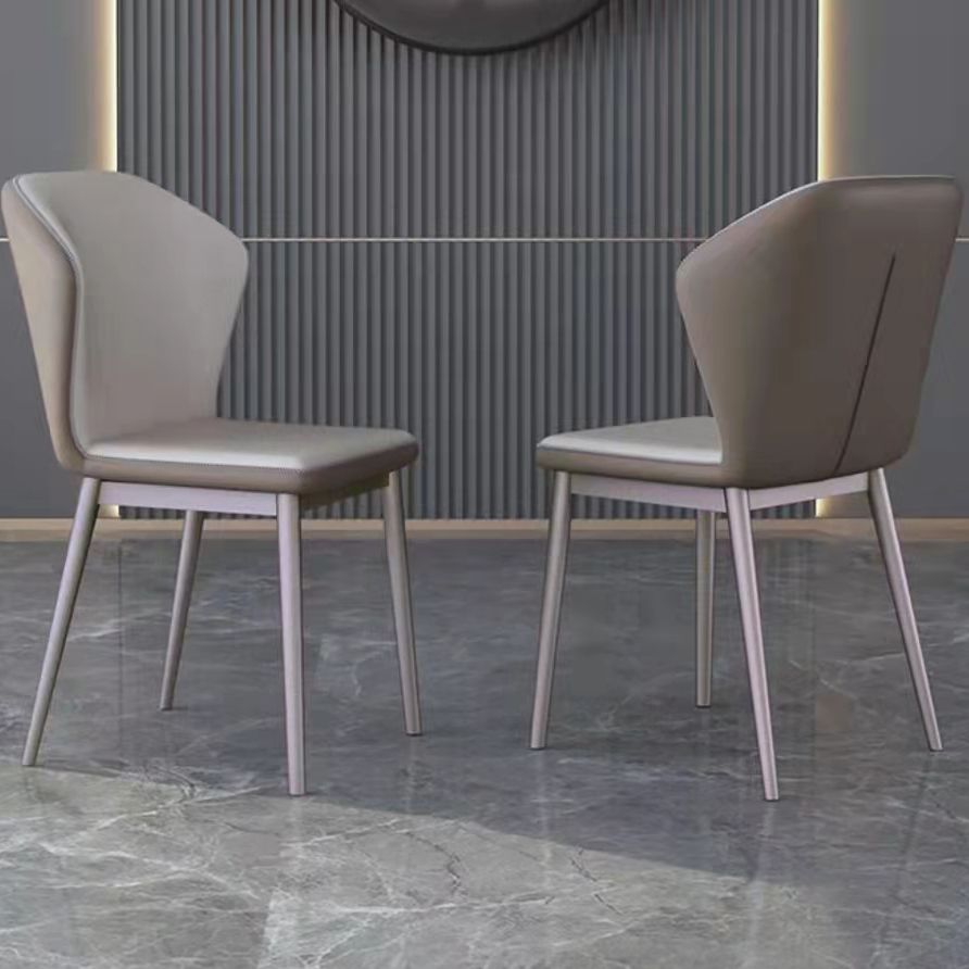 High Gloss White Dining Table Set 1/2/6/7 Pieces Glam Dinette Set with Padded Chairs