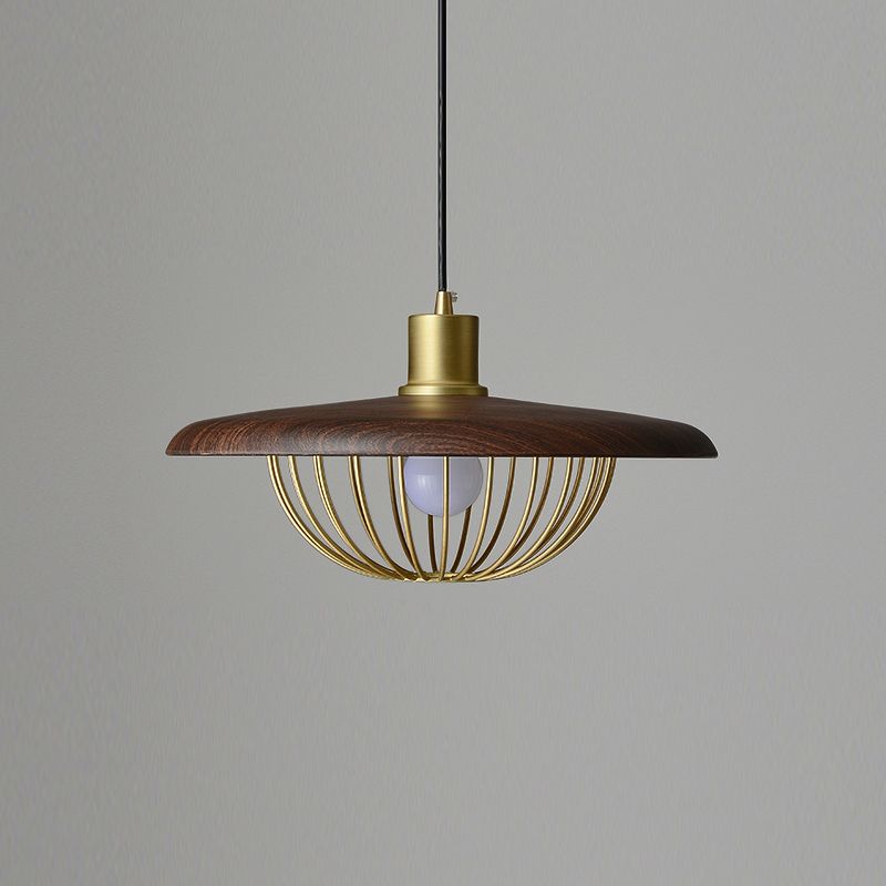 Metal Round Shape Hanging Light Modern Style 1-Light Hanging Light Mounted Fixtures