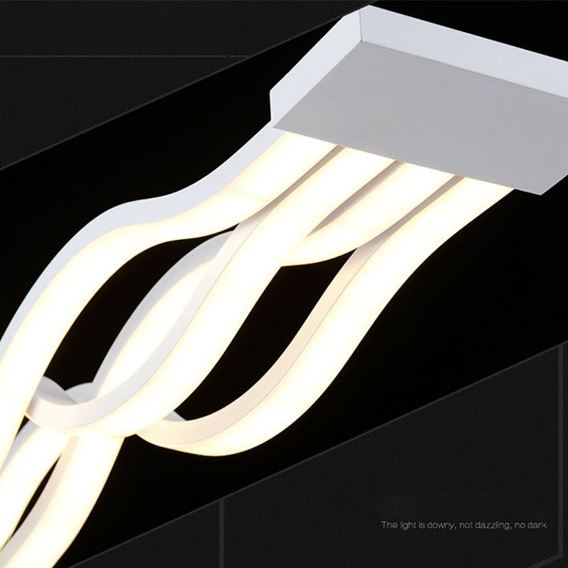 Candelera de techo de forma de onda LED