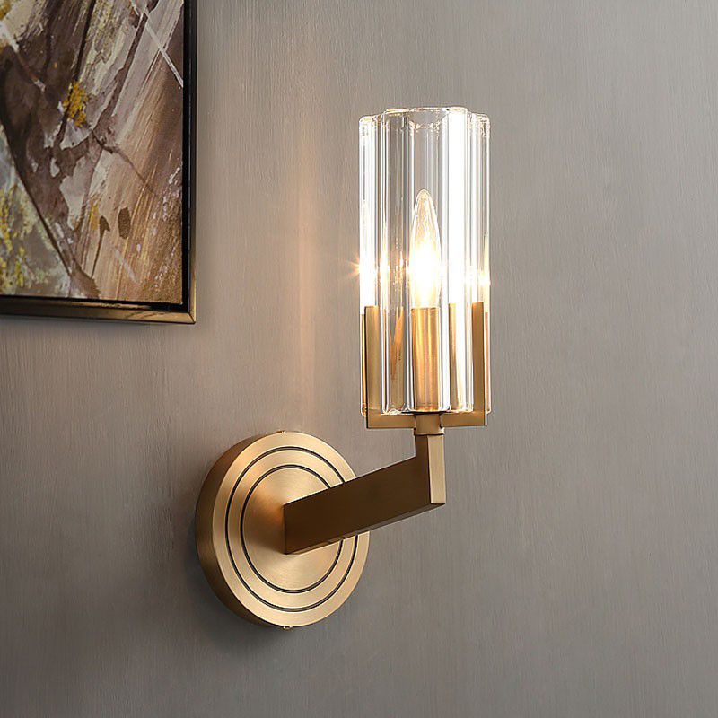 Post-Modern Wall Light Sconces Copper Wall Light Fixture in Gold