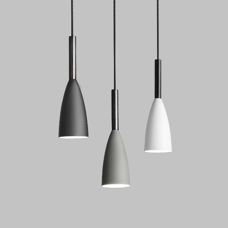 Noordse 3-licht diner hanglamp lamp traanvormig metaalhangend licht