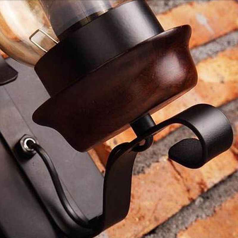 Regular Shape Wall Light Modern Style Glass 1 Light Wall Lamp in Bronze and Copper