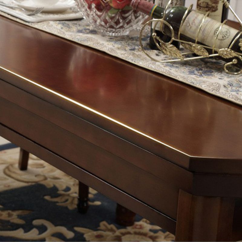 Ensemble de salle à manger traditionnelle en bois massif avec table à manger à table rectangle meubles