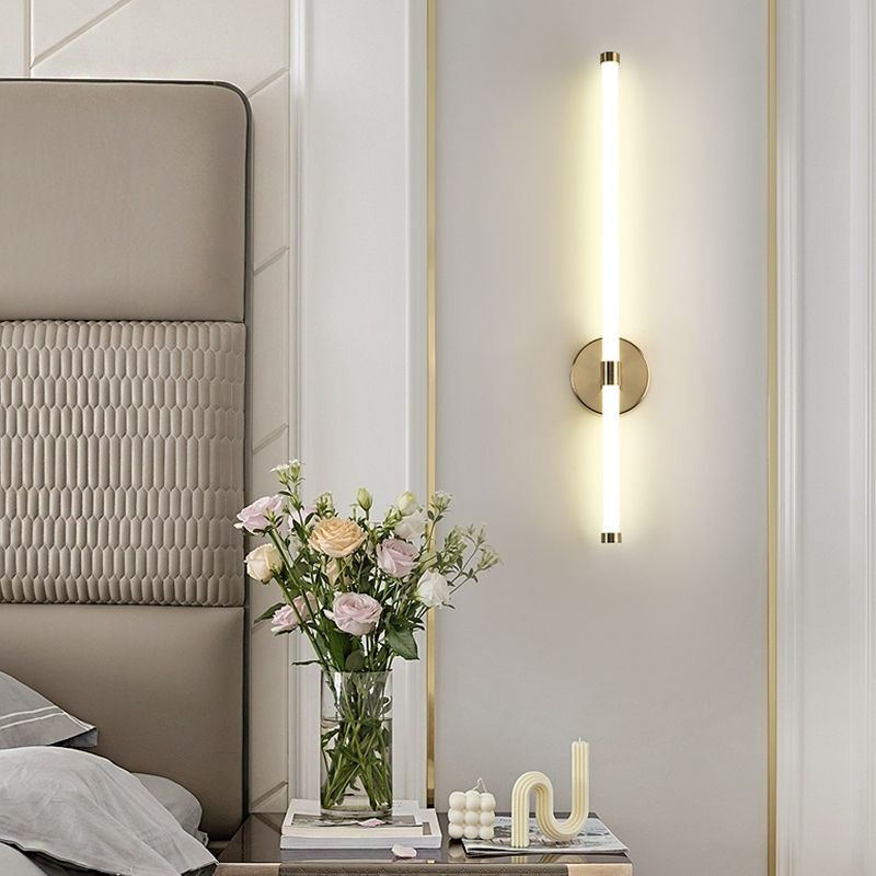 Nordic Mur Light Strip Forme LED Appiculture murale avec une teinte en verre pour la chambre