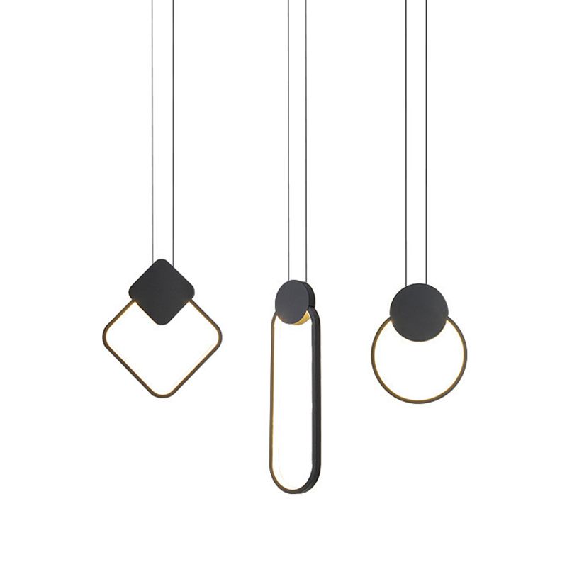 Nordic Pendant Ceiling Light Metal Bedroom Hanging Light Fixture