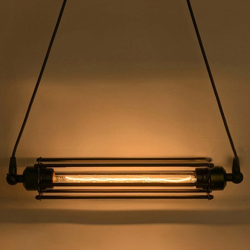 Luci a sospensione da cucina contemporanea illuminazione isola lineare luce appesa in nero