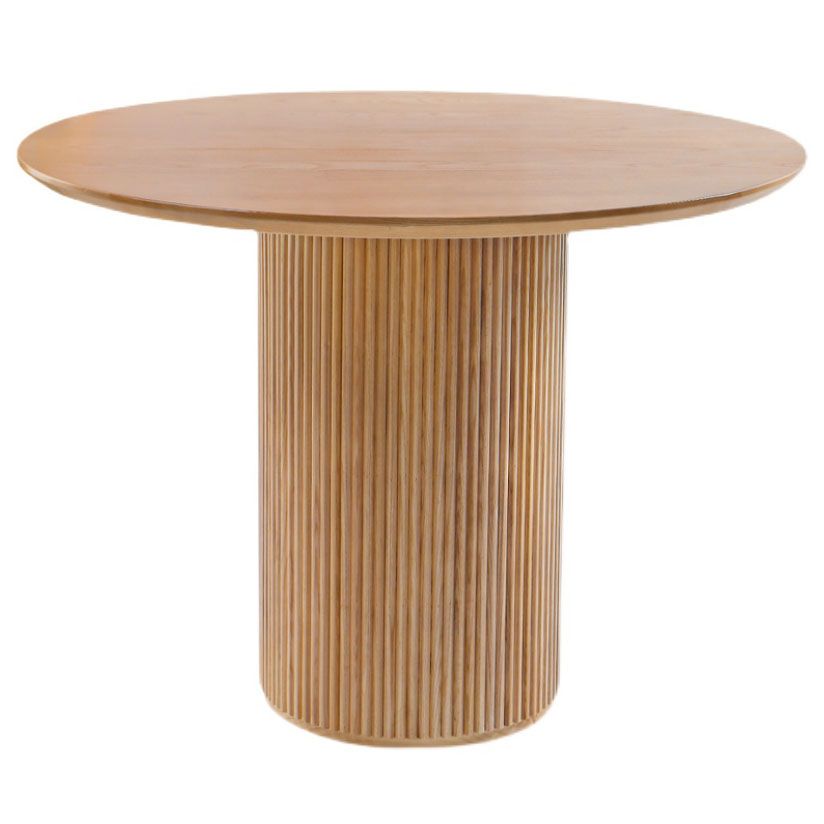 Round Table Solid Wood Contemporary Style Dining Table for Home Kitchen