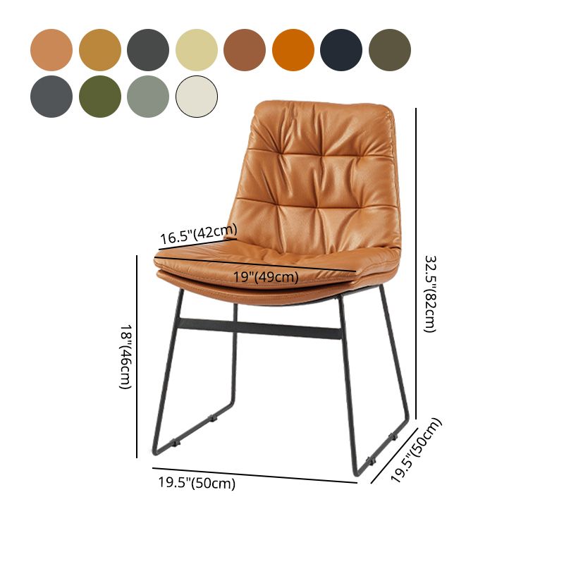 Sillas de comedor estilo moderno Sillones de comedor de cocina con patas de metal