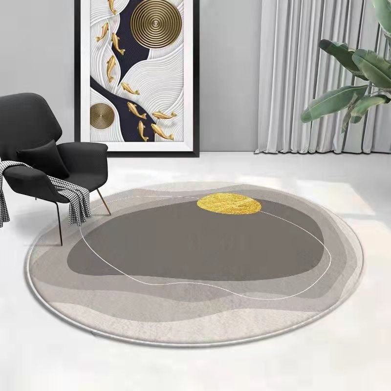 Zwart gradiënt helling tapijt polyester modern tapijt wasbaar tapijt voor woonkamer