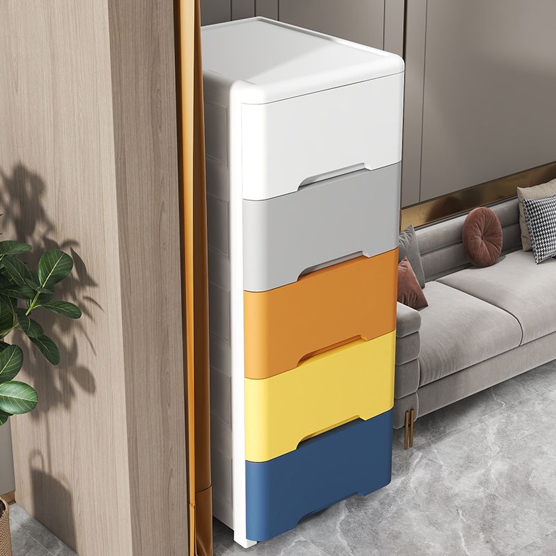 5-Drawer Storage Cabinet with Legs Contemporary Wardrobe Armoire