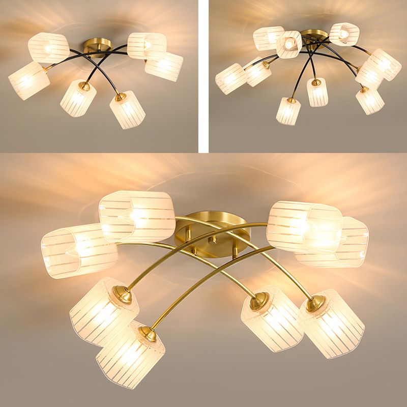 Metal Sputnik Shape Flush Mount Light Modern-Style Multi Lights Flush Ceiling Light