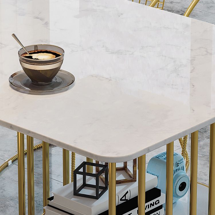 Nordic 1/2/4/5 Pieces Dining Set Rectangle Stone Dining Table for Dining Room