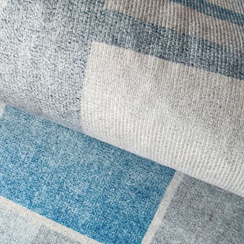 Simple Graphic Printed Carpet Polyester Indoor Rug Non-Slip Backing Rug for Home Decoration