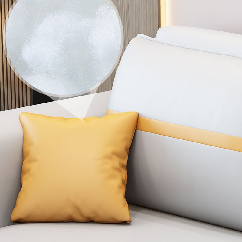 Upholstered Convertible Sofas Faux Leather Sleeper Sofa with Storage