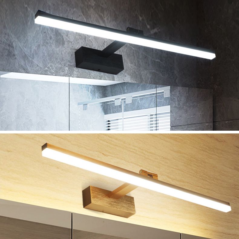 Gewapende lineaire ijdelheid lamp Noordse extravagante stijl aluminium legering enkele ijdelheid licht
