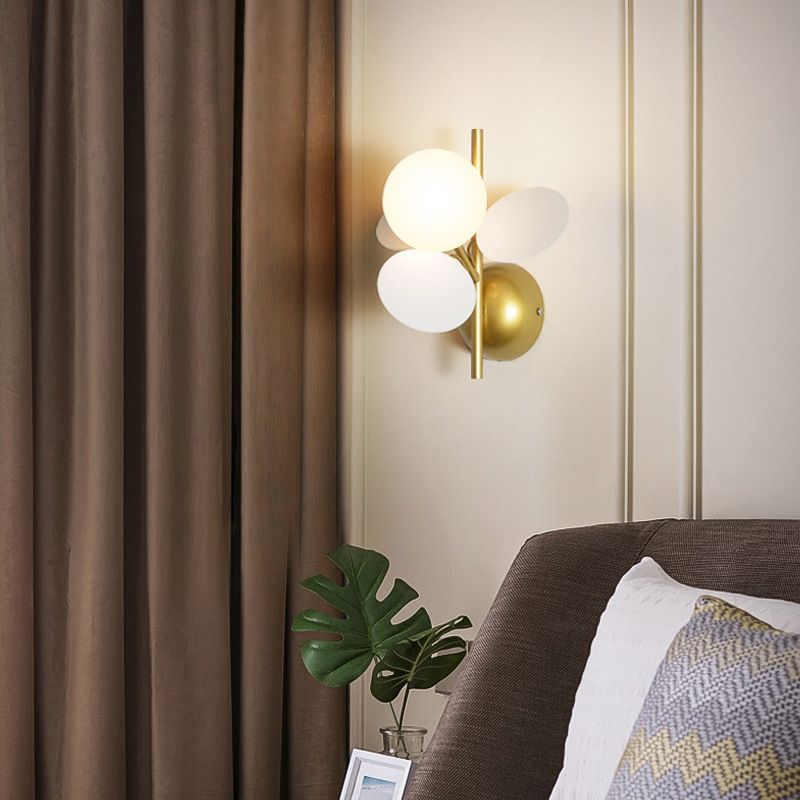 Glass Unique Shape Wall Light Modern Style 1 Light Wall Light Sconce