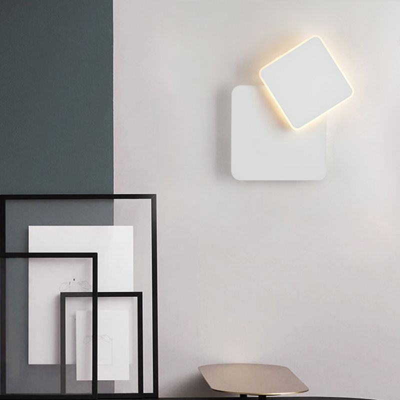 Beweegbare geometrische sconce licht minimalistisch metaal woonkamer led wandverlichting armatuur