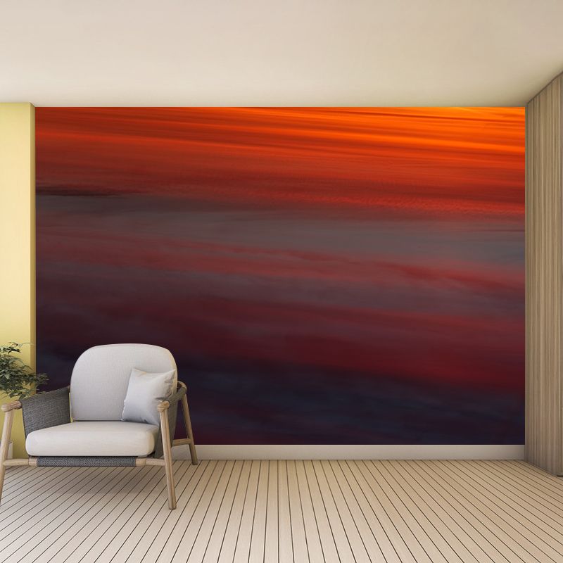 Modern Afterglow Mural Wallpaper Modern Bedroom Decoration, Custom Size Available