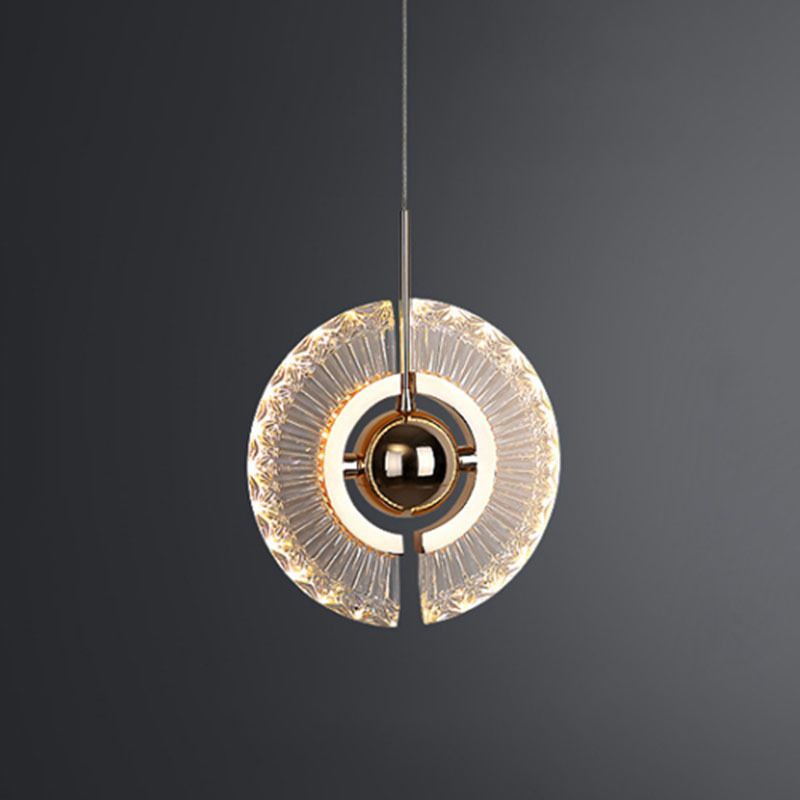 Zeitgenössisches Schlafzimmer im Mini -Anhänger Acrylhänge Deckenlicht mit 2 Lichtern