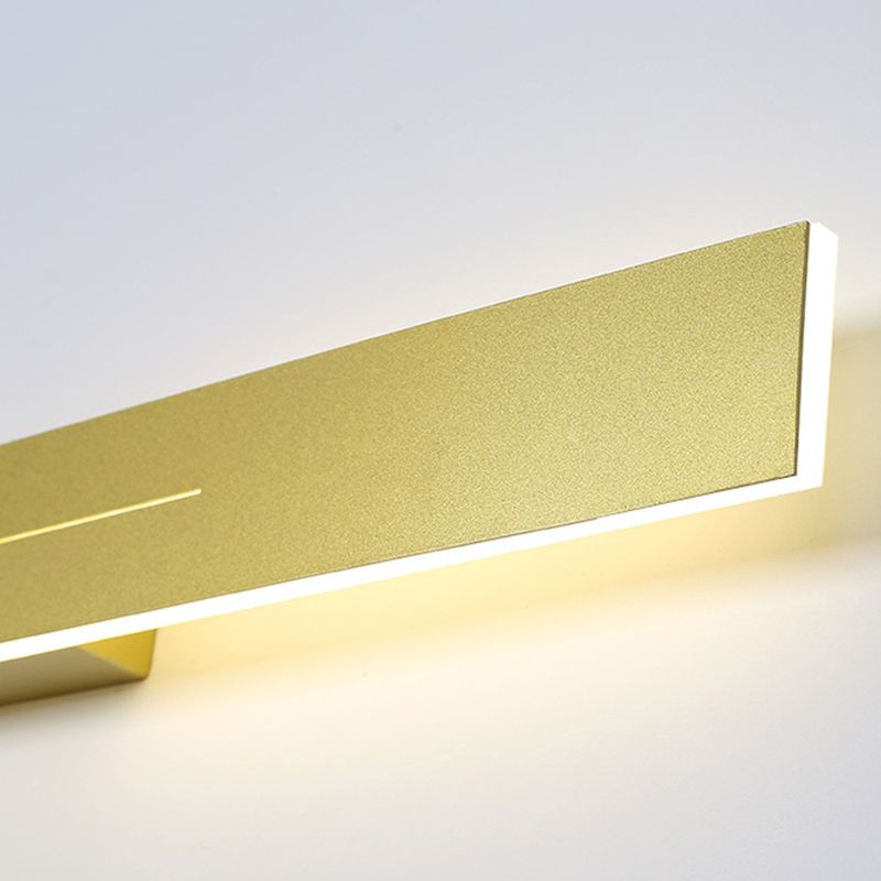 Metal Strip Shape Wall Light Minimalist 1 Light LED Wall Sconce for Aisle